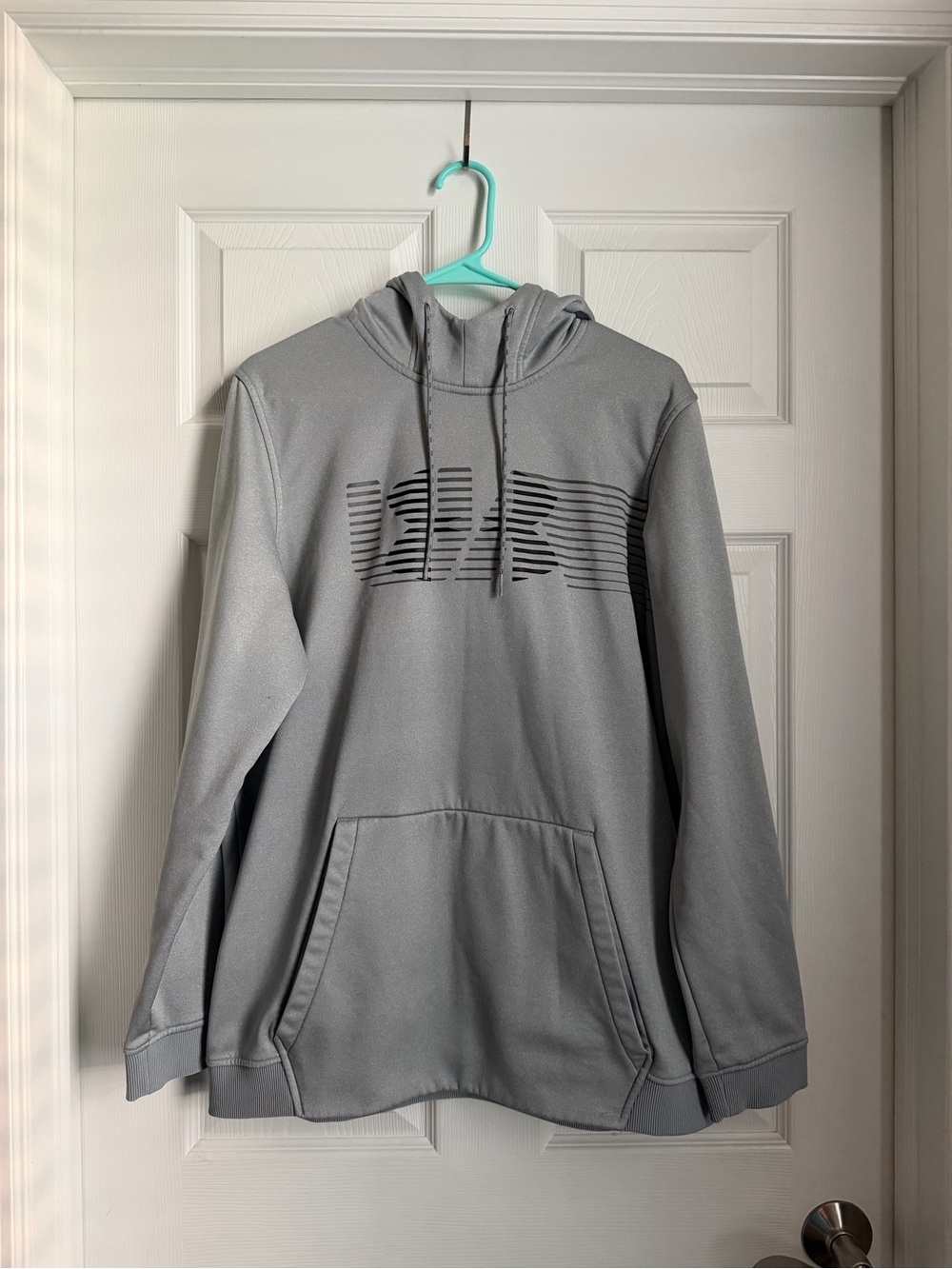 Gray UA Hooded Pullover Sweatshirt